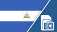Nicaragua SIM card – Travel connectivity for Nicaragua. Image featuring the Nicaraguan flag and a SIM card icon.