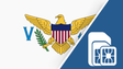 United States Virgin Islands SIM card – Travel connectivity for the United States Virgin Islands. Image featuring the United States Virgin Islands flag and a SIM card icon.