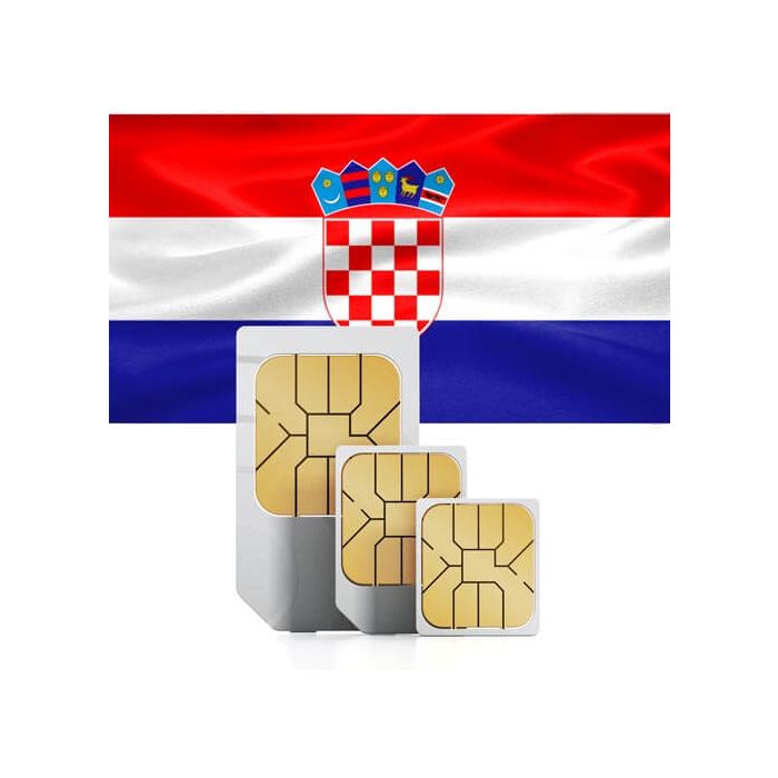 Carte SIM prépayée de voyage pour la Croatie travSIM