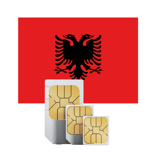 Prepaid-Reise-SIM-Karte für Albanien