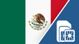 Mexico SIM Card – Travel connectivity for Mexico. Image featuring the Mexican flag and a SIM card icon.