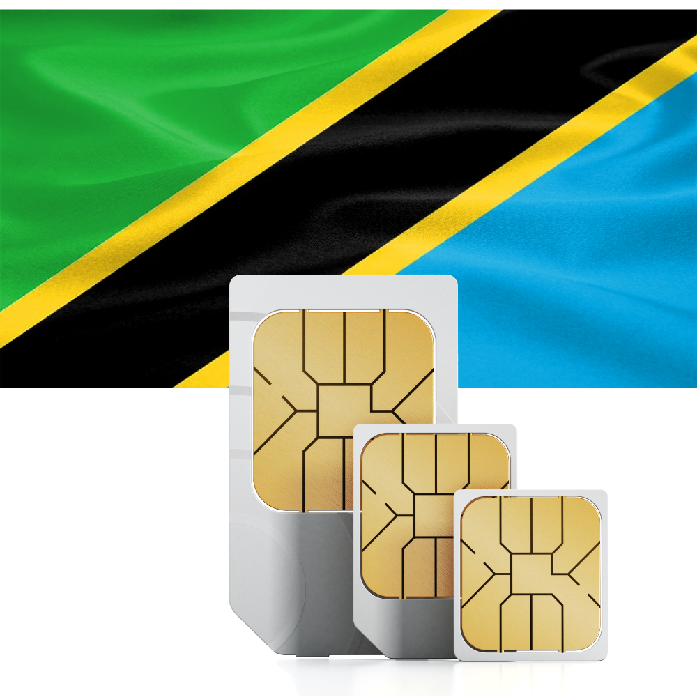 Carte SIM de voyage prépayée pour la Tanzanie